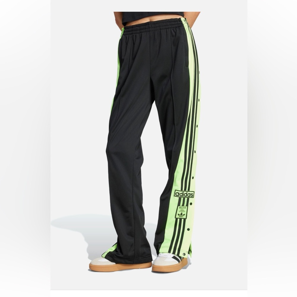 NEW Adidas Black and Neon Adibreak Snap Pants - Picture 5 of 9